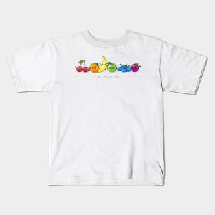 Fruity Rainbow of Fruit Kids T-Shirt